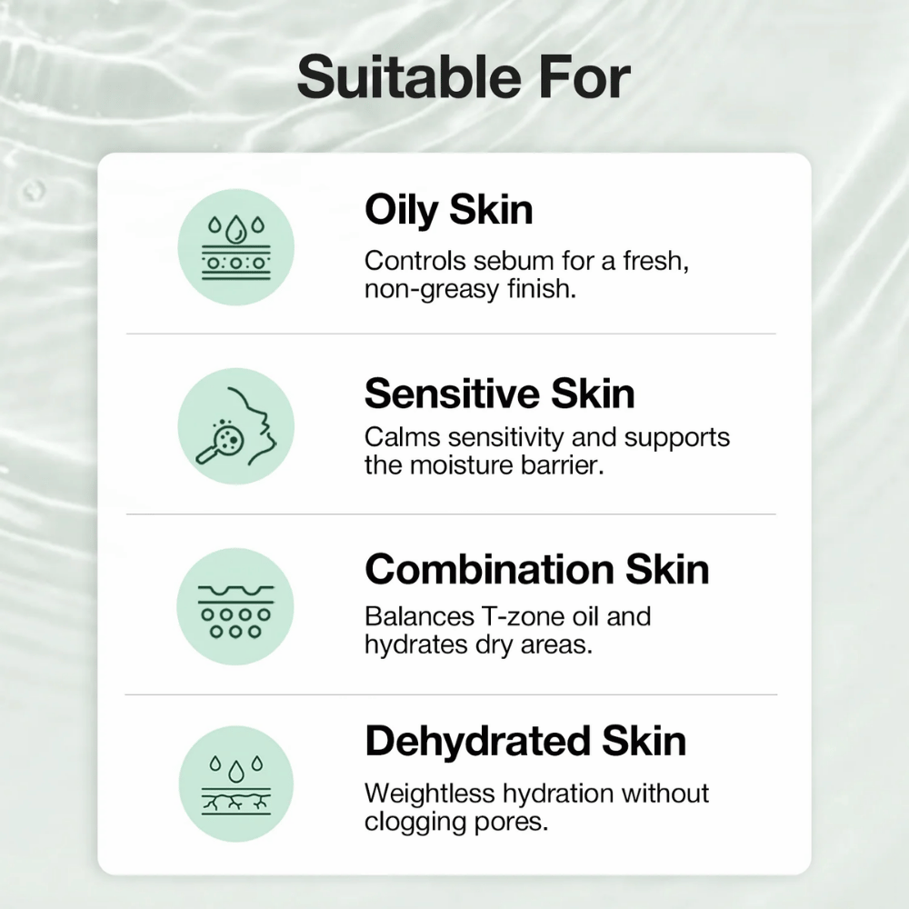 NINELESS A-Control 10% Azelaic Acid Serum convient aux peaux grasses, mixtes, sensibles et déshydratées en surface, et aide à équilibrer le sébum et à hydrater la peau.