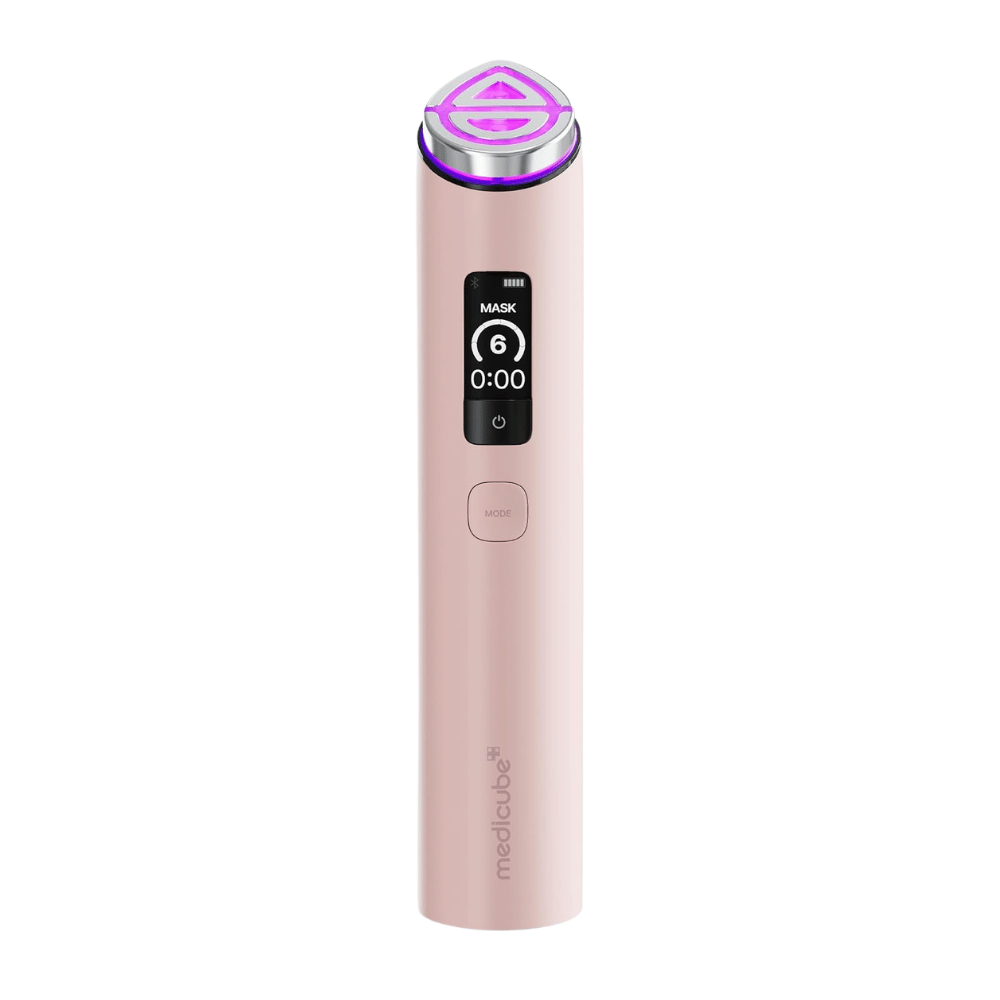 medicube AGE-R Booster Pro X2 Appareil de beauté électrique rose avec Mask Mode pour une meilleure absorption des soins de la peau et plus d’éclat
