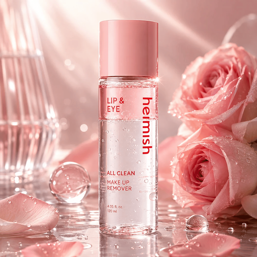 heimish All Clean Makeup Remover avec formule biphasée hydratante pour maquillage waterproof