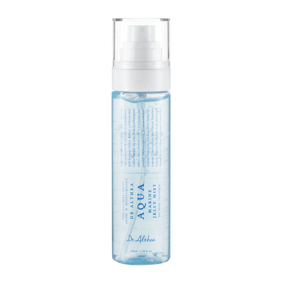 Image du produit de Dr. Althea Aqua Marine Jelly Mist avec emballage transparent et formule à base de gelée