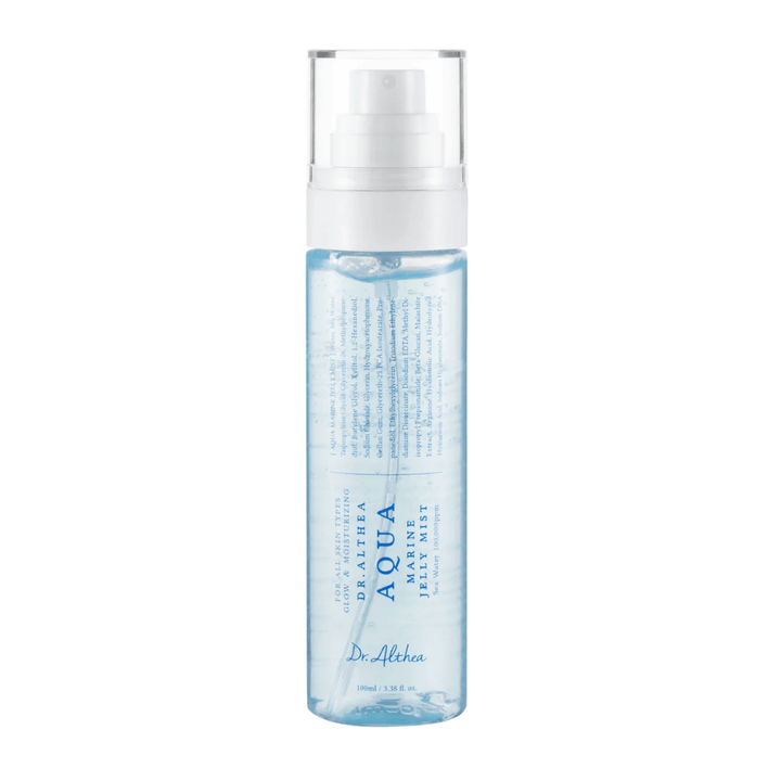 Image du produit de Dr. Althea Aqua Marine Jelly Mist avec emballage transparent et formule à base de gelée