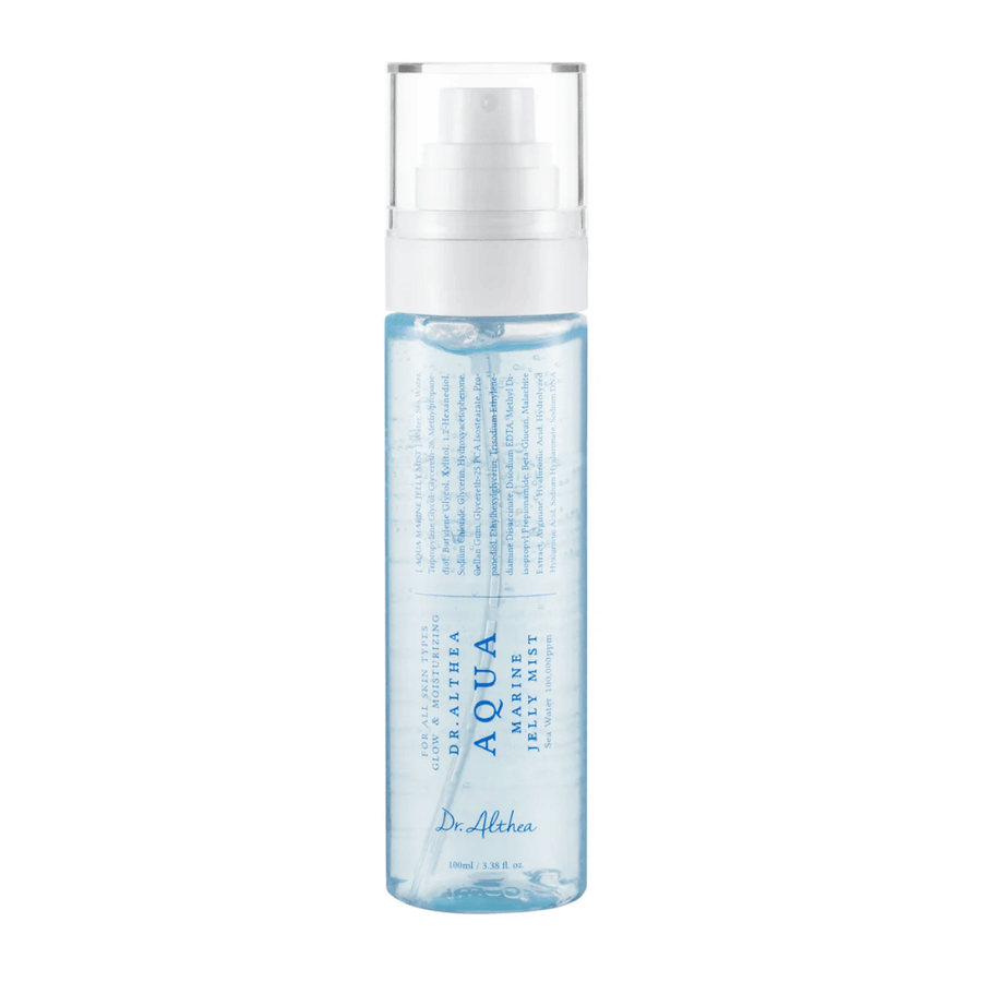 Image du produit de Dr. Althea Aqua Marine Jelly Mist avec emballage transparent et formule à base de gelée