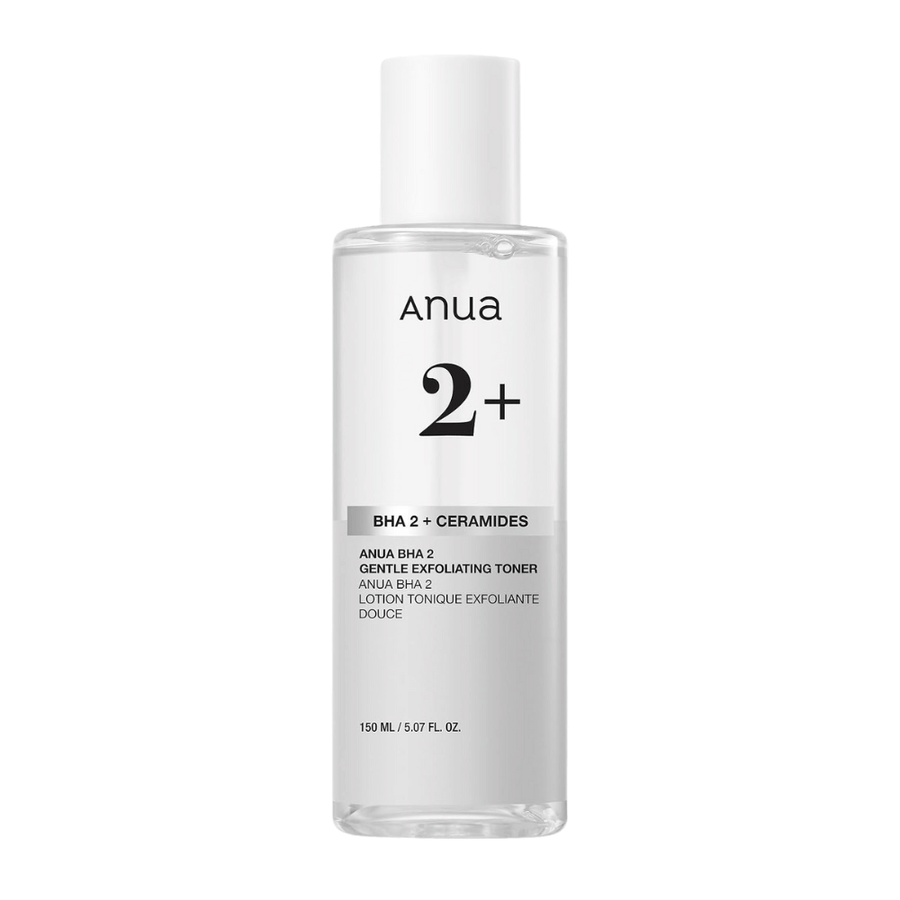 Anua BHA 2% Gentle Exfoliating Toner 150 ml – lotion exfoliant pour le visage avec acide salicylique et céramides pour une peau plus claire