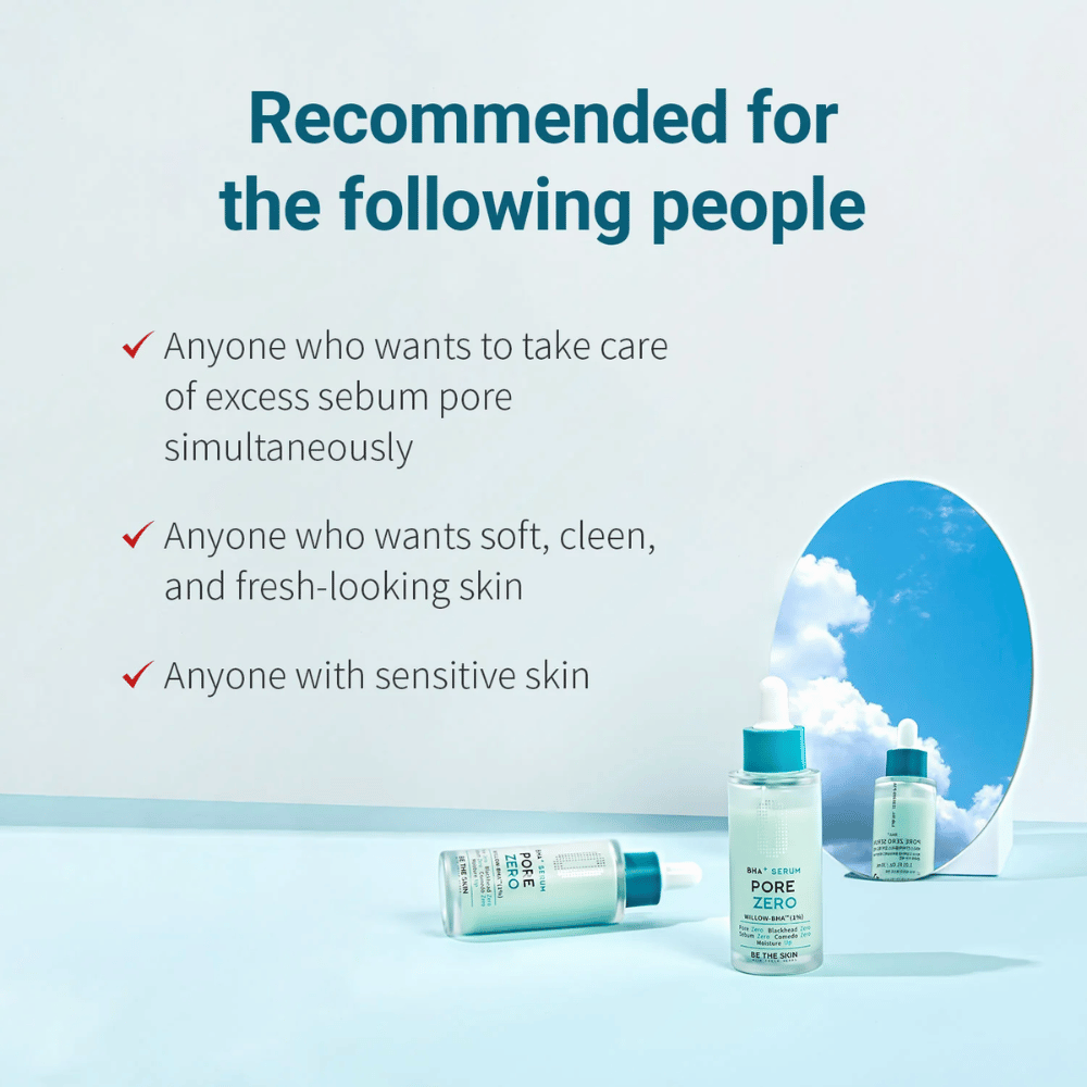Be The Skin BHA+ Pore Zero Serum pour les peaux grasses, sensibles et les pores dilatés
