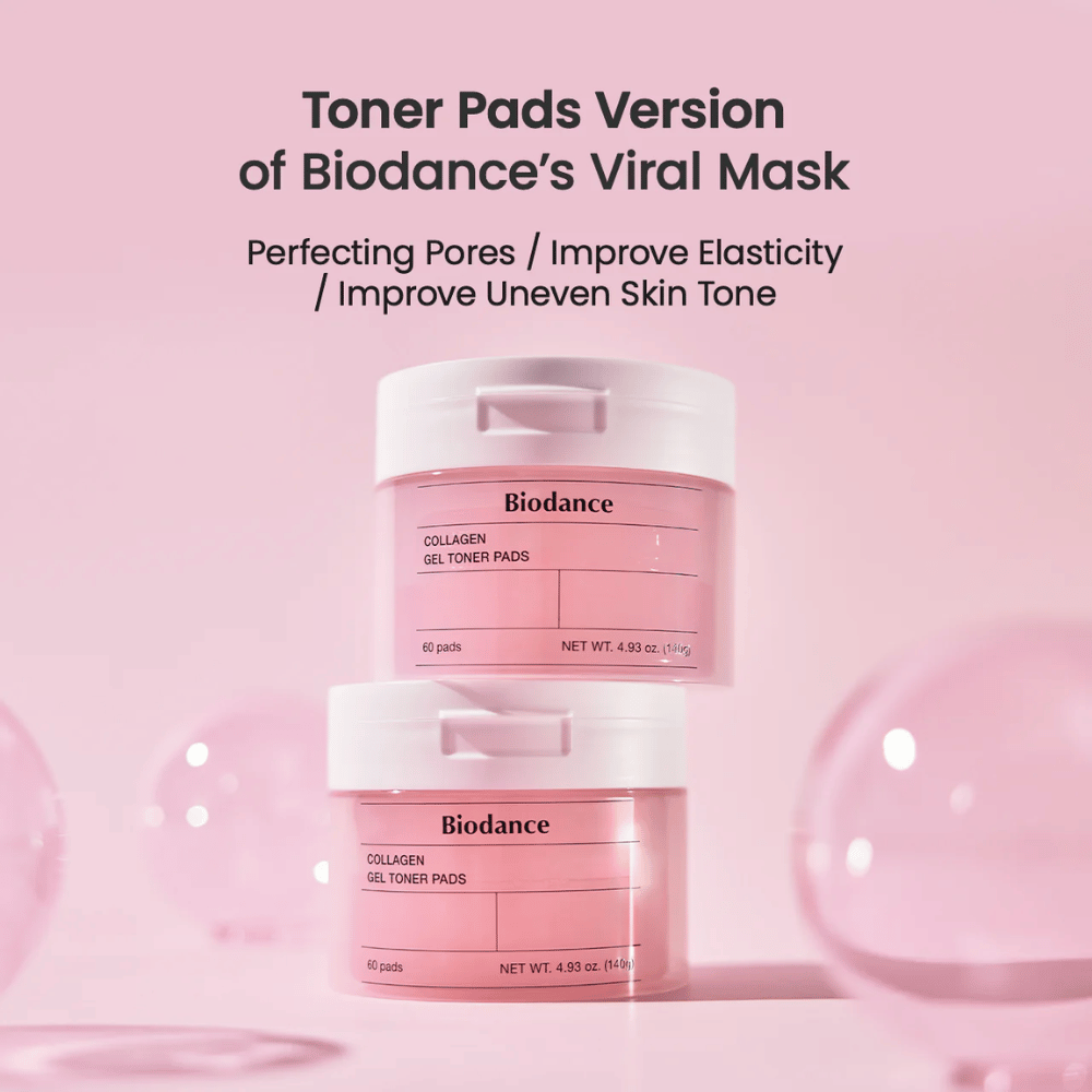 Biodance Collagen Gel Toner Pads combine du collagène et des ingrédients nourrissants pour affiner les pores, améliorer l'élasticité de la peau et uniformiser le teint. Parfait pour une rafraîchissement quotidien et une peau éclatante.