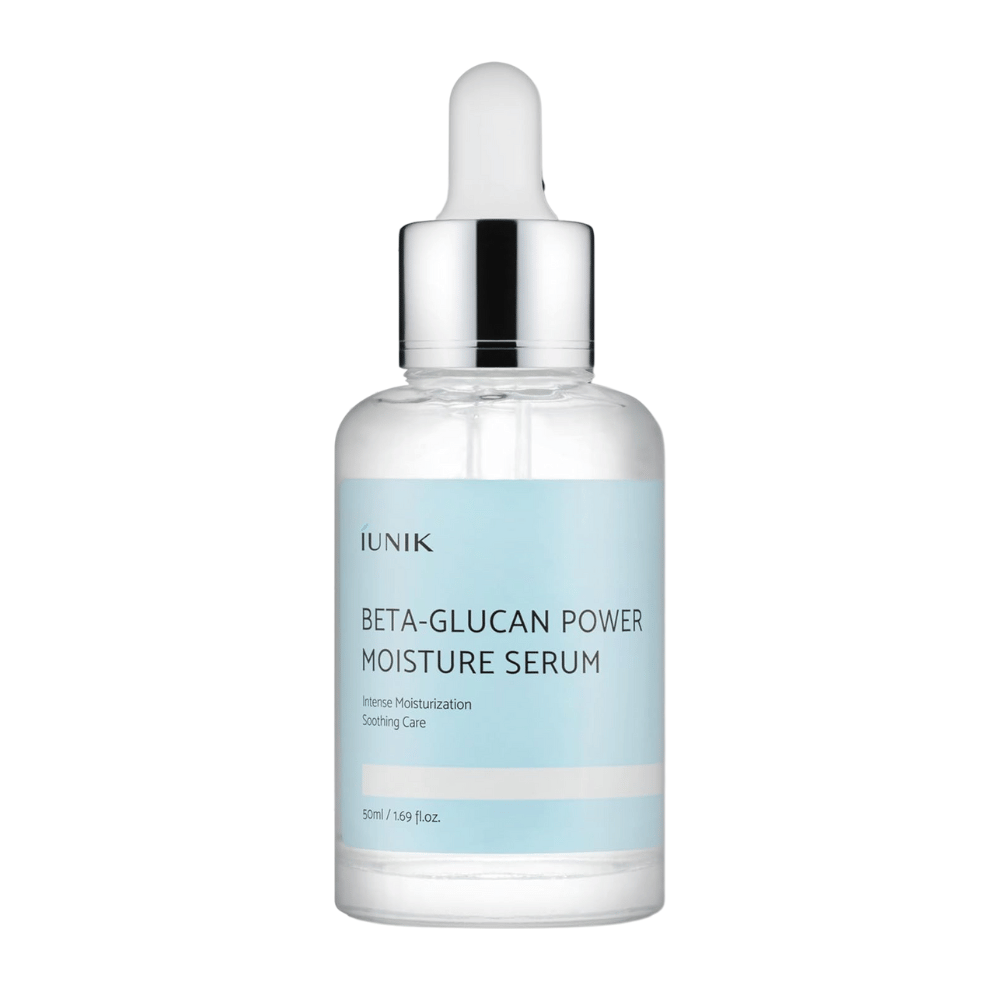 iUNIK Beta-Glucan Power Moisture Serum 50 ml – sérum hydratant pour le visage avec bêta-glucane pour peau sensible et sèche