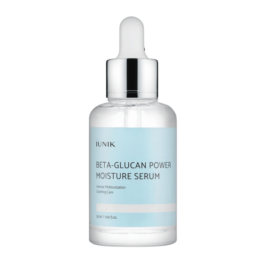 iUNIK Beta-Glucan Power Moisture Serum 50 ml – sérum hydratant pour le visage avec bêta-glucane pour peau sensible et sèche