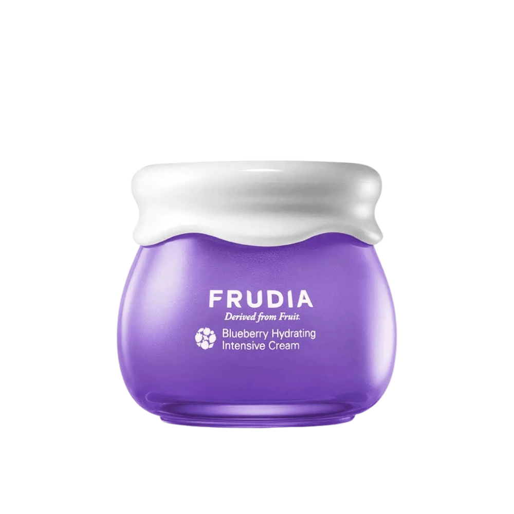 FRUDIA Blueberry Hydrating Intensive Cream – crème visage hydratant avec extrait de myrtille qui renforce la barrière cutanée et procure une hydratation durable