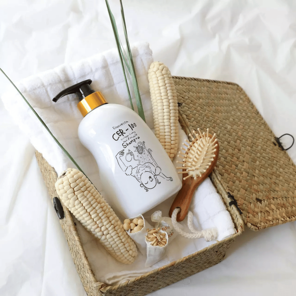 Elizavecca CER-100 Collagen Coating Shampoo – shampoo réparateur avec collagène pour cheveux faibles, frisottés et abîmés