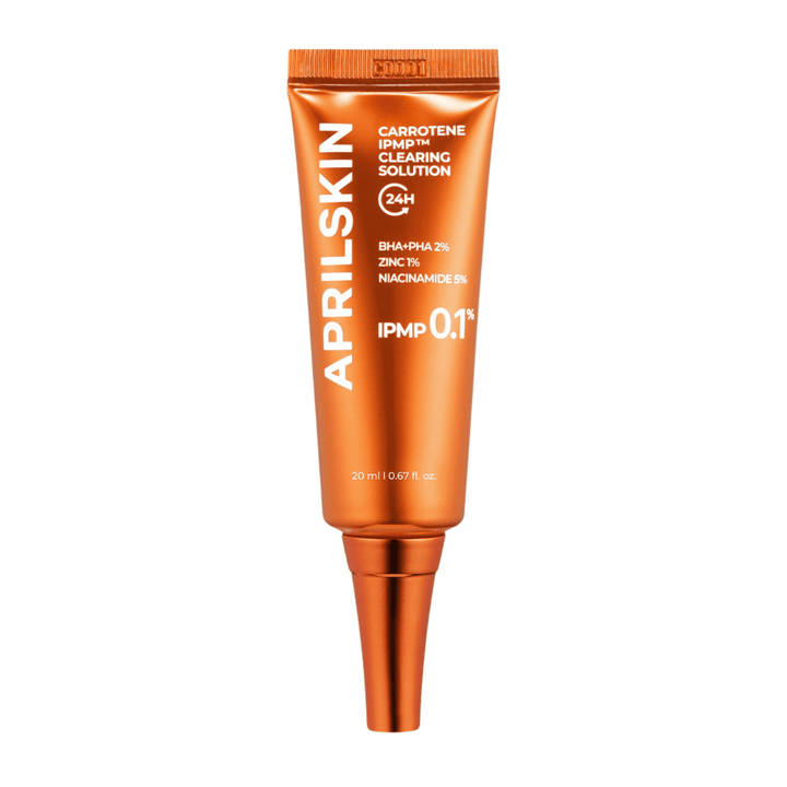 APRILSKIN Carrotene IPMP Clearing Solution 20 ml, traitement localisé coréen pour l'acné, les points noirs et l'inflammation avec BHA, PHA, zinc et niacinamide
