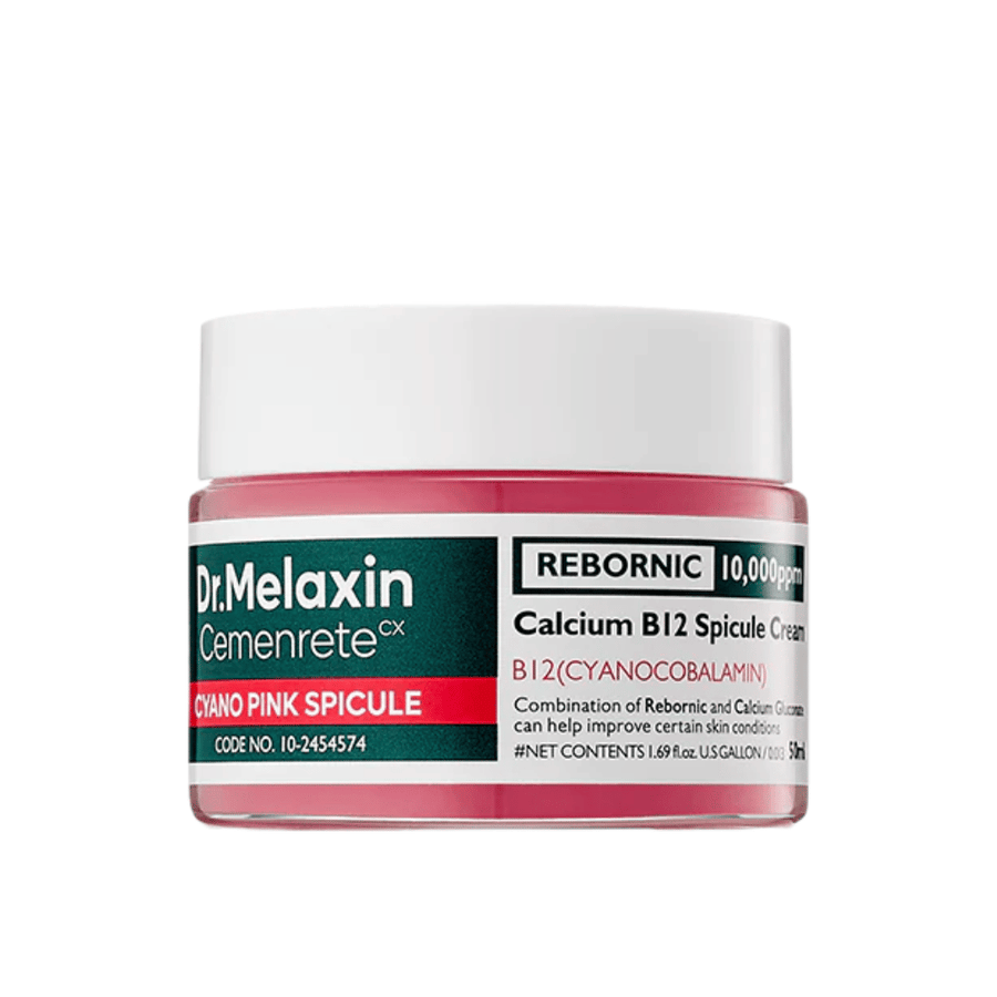 Dr. Melaxin Cemenrete Cyano Pink Spicule Cream – crème visage avec vitamine B12 et spicule qui améliore l'élasticité et l'éclat de la peau.