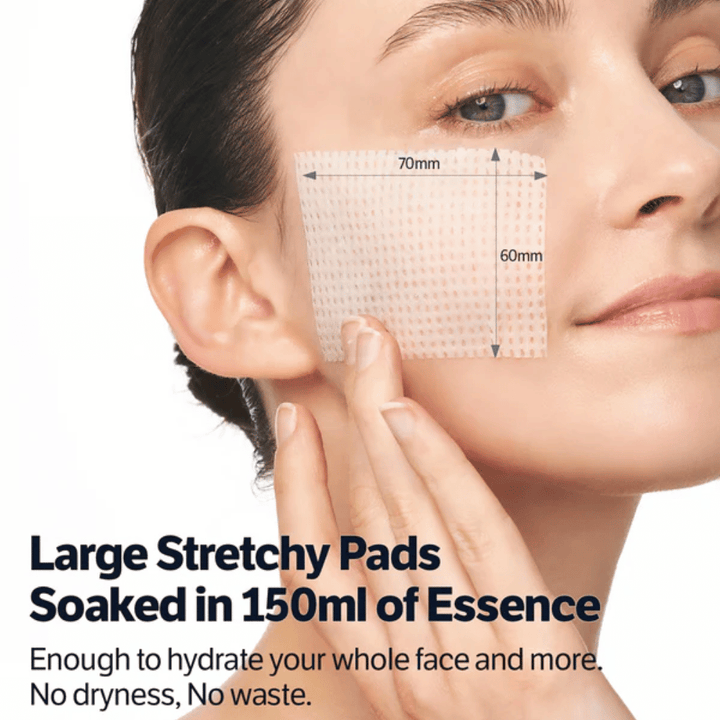 Pads visage au rétinol et au collagène qui s’appliquent le long de la mâchoire pour un effet raffermissant et une élasticité cutanée améliorée