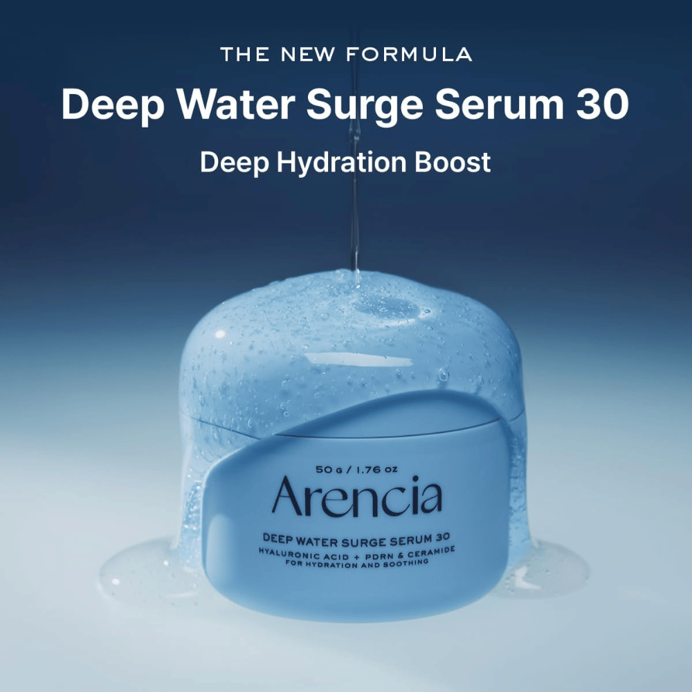 Arencia Deep Water Surge Serum 30 – hydratation intensive pour les peaux sèches et déshydratées