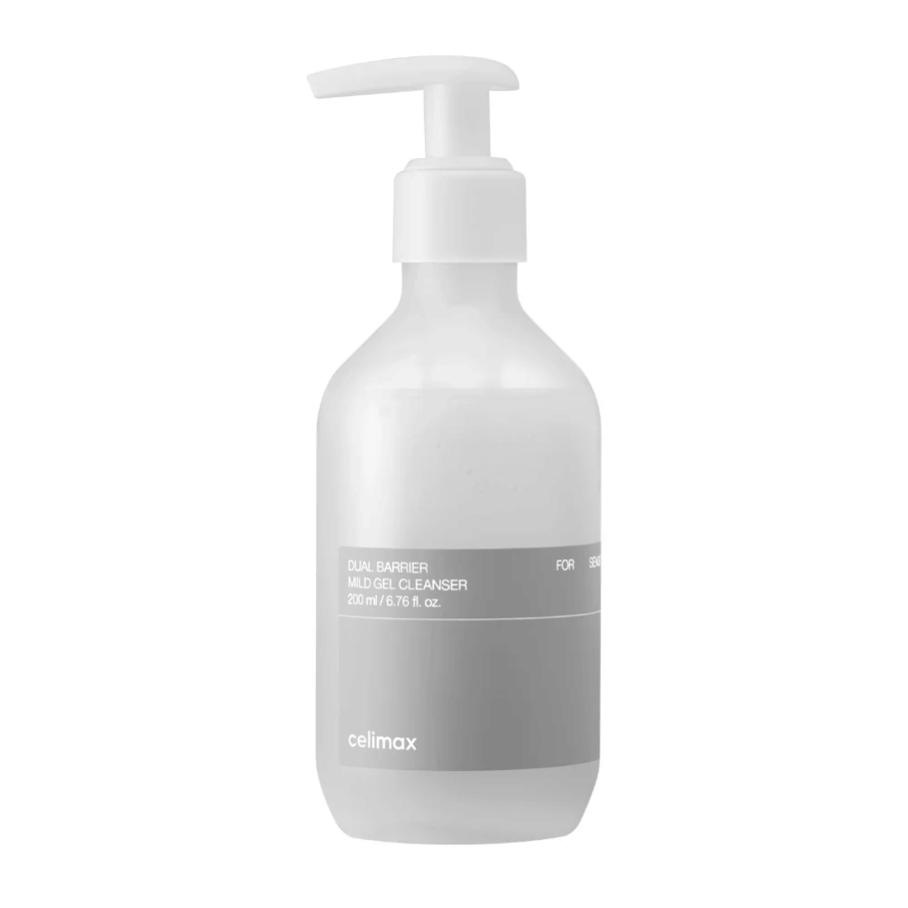 Celimax Dual Barrier Mild Gel Cleanser 200 ml – gel nettoyant doux pour le visage qui nettoie en douceur, hydrate et aide à préserver la barrière protectrice de la peau.