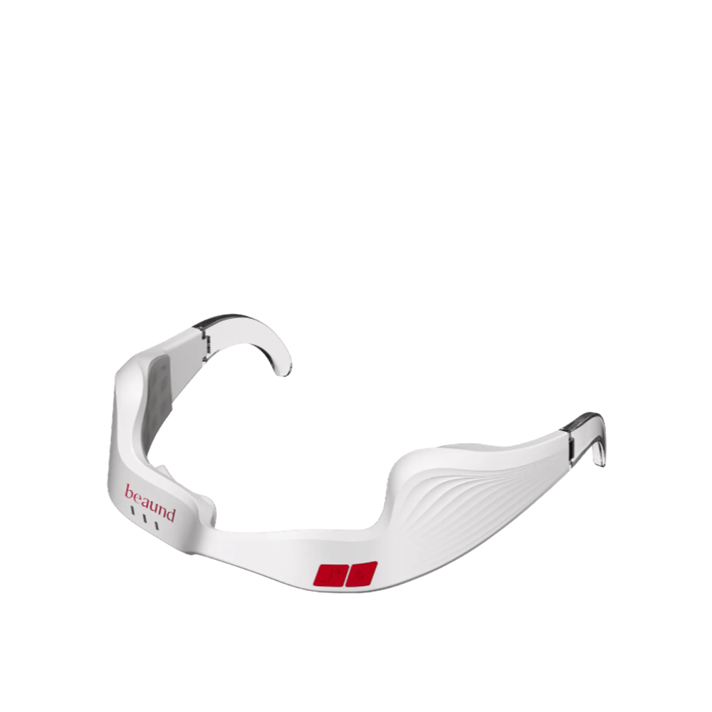 Image produit détourée de Beaund Eye Rejuv au design blanc minimaliste avec des détails transparents et des boutons de commande intuitifs.