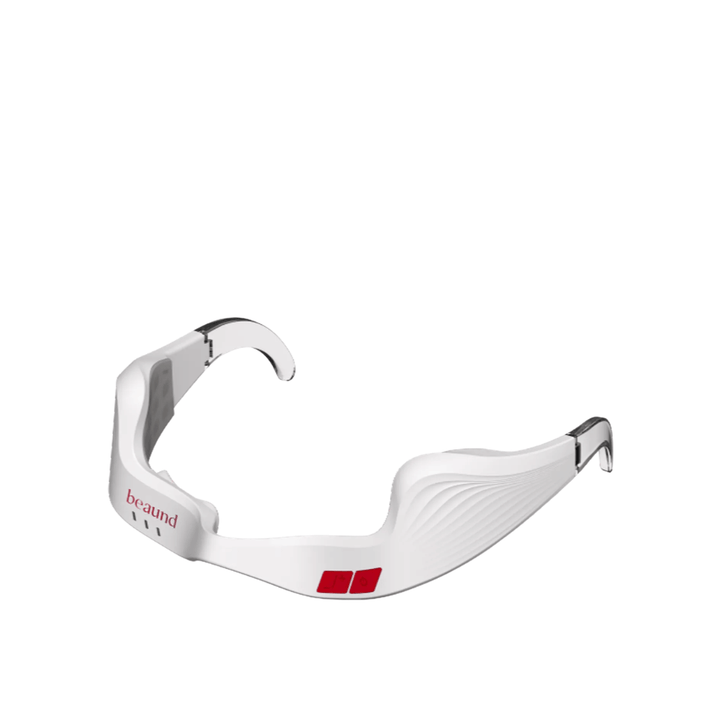 Image produit détourée de Beaund Eye Rejuv au design blanc minimaliste avec des détails transparents et des boutons de commande intuitifs.