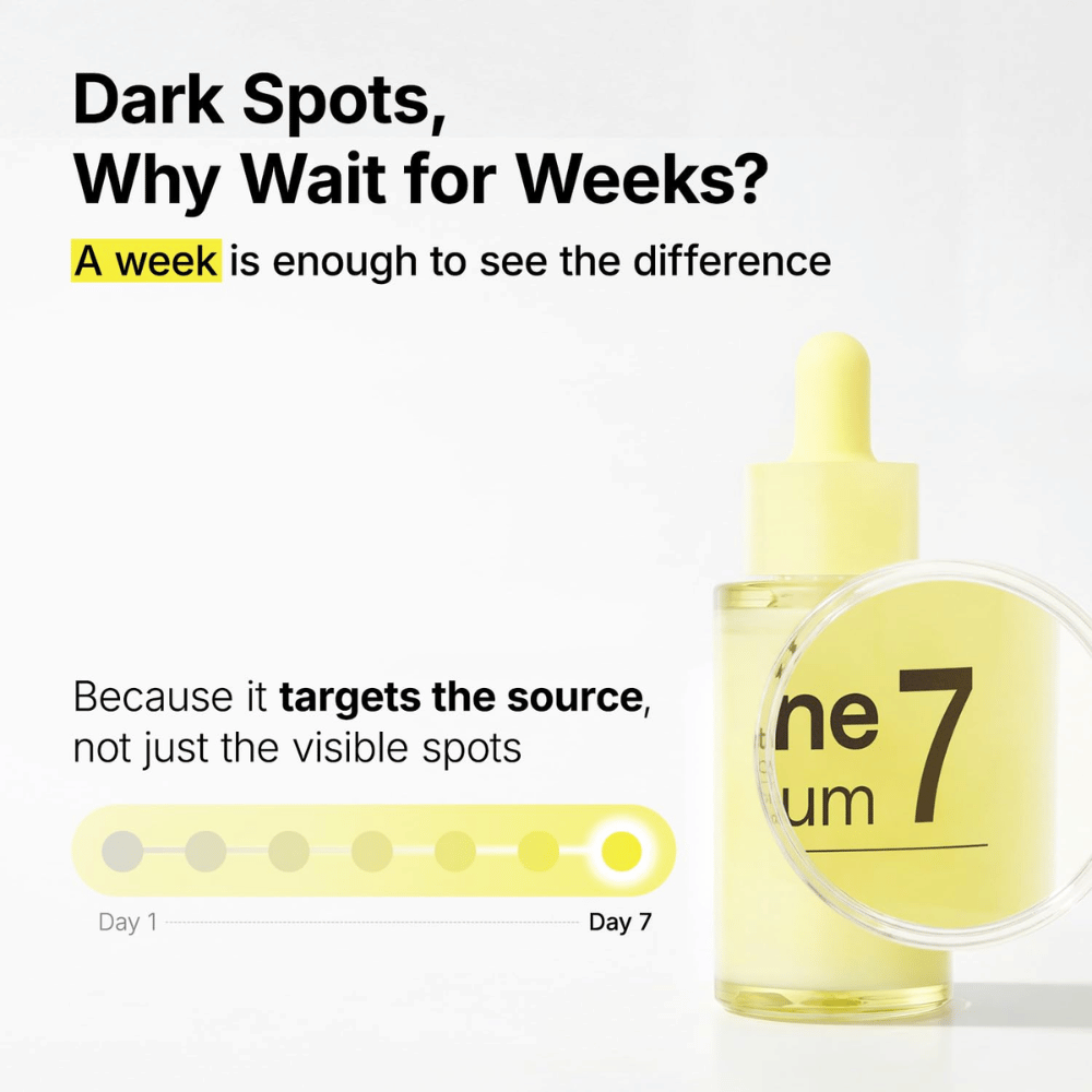 Ma:nyo Glutathione 7 Dark Spot Serum contre les taches pigmentaires et le teint irrégulier avec des résultats visibles dès une semaine