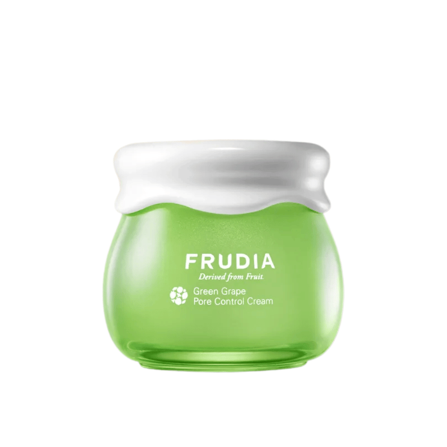 FRUDIA Green Grape Pore Control Cream – crème visage réducteur de pores avec extrait de raisin vert pour peaux grasses et mixtes.