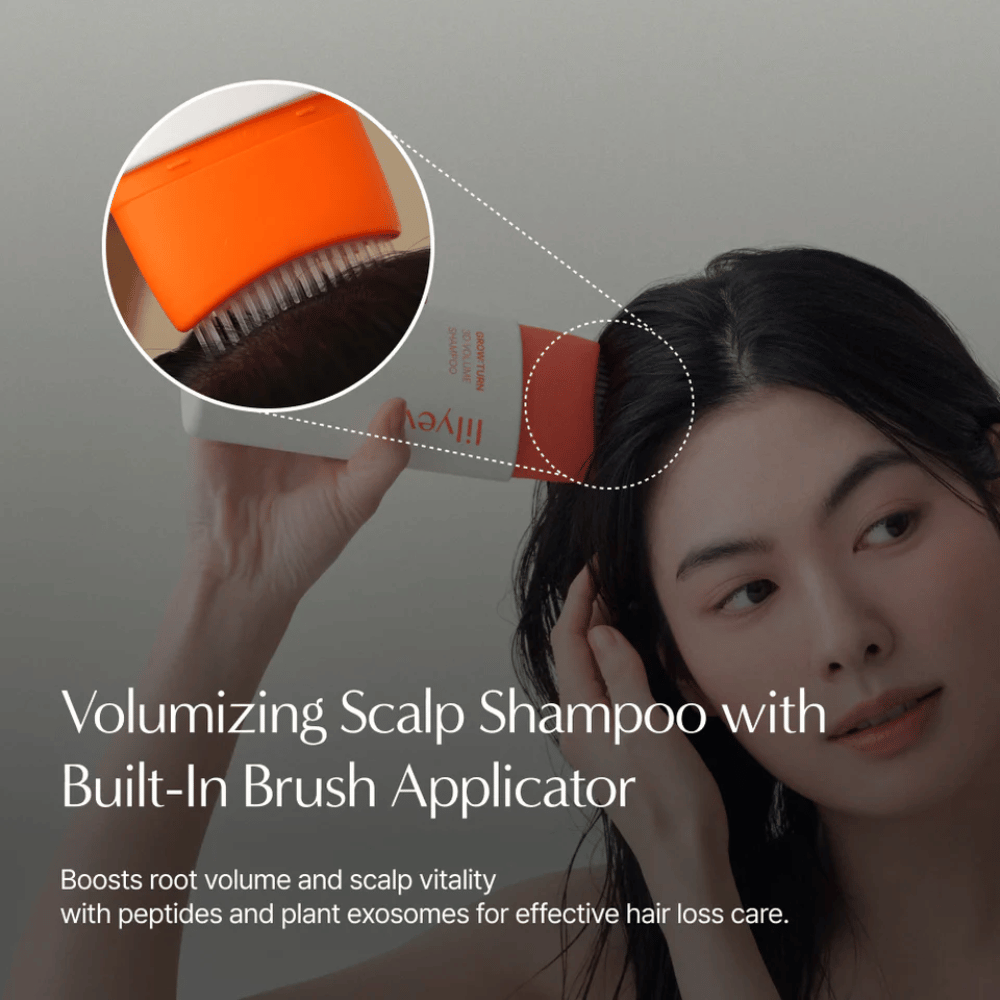 LILYEVE Grow:Turn Exosome 3D Volume Brush Shampoo avec des exosomes d’origine végétale et un complexe de protéines