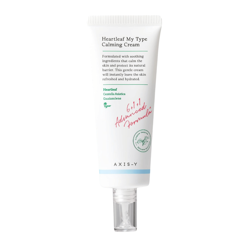 1. AXIS-Y Heartleaf My Type Calming Cream – image du produit crème visage en tube