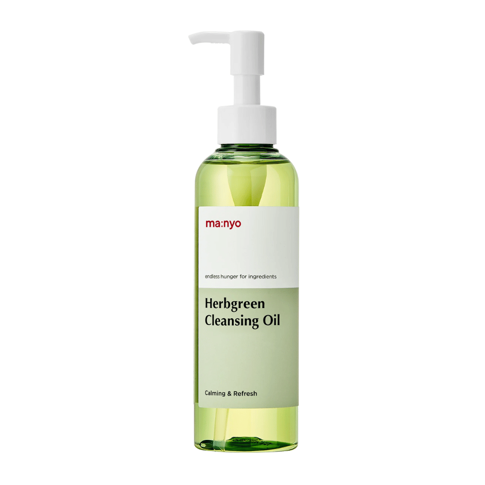 ma:nyo Herbgreen Cleansing Oil huile nettoyante avec pompe, nettoyage à l'huile doux qui enlève le maquillage et nettoie les pores efficacement