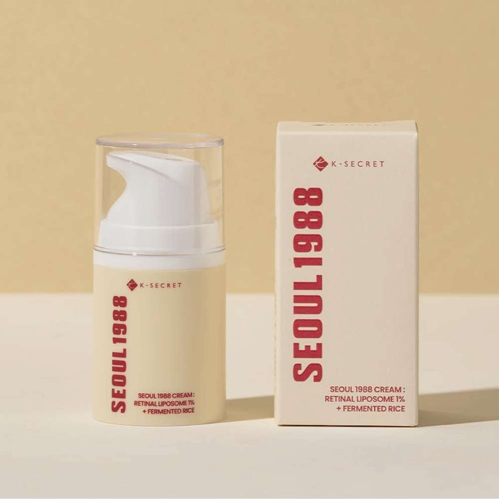 Image du produit avec emballage pour SEOUL 1988 Cream : Retinal Liposome 1% + Fermented Rice 50ml