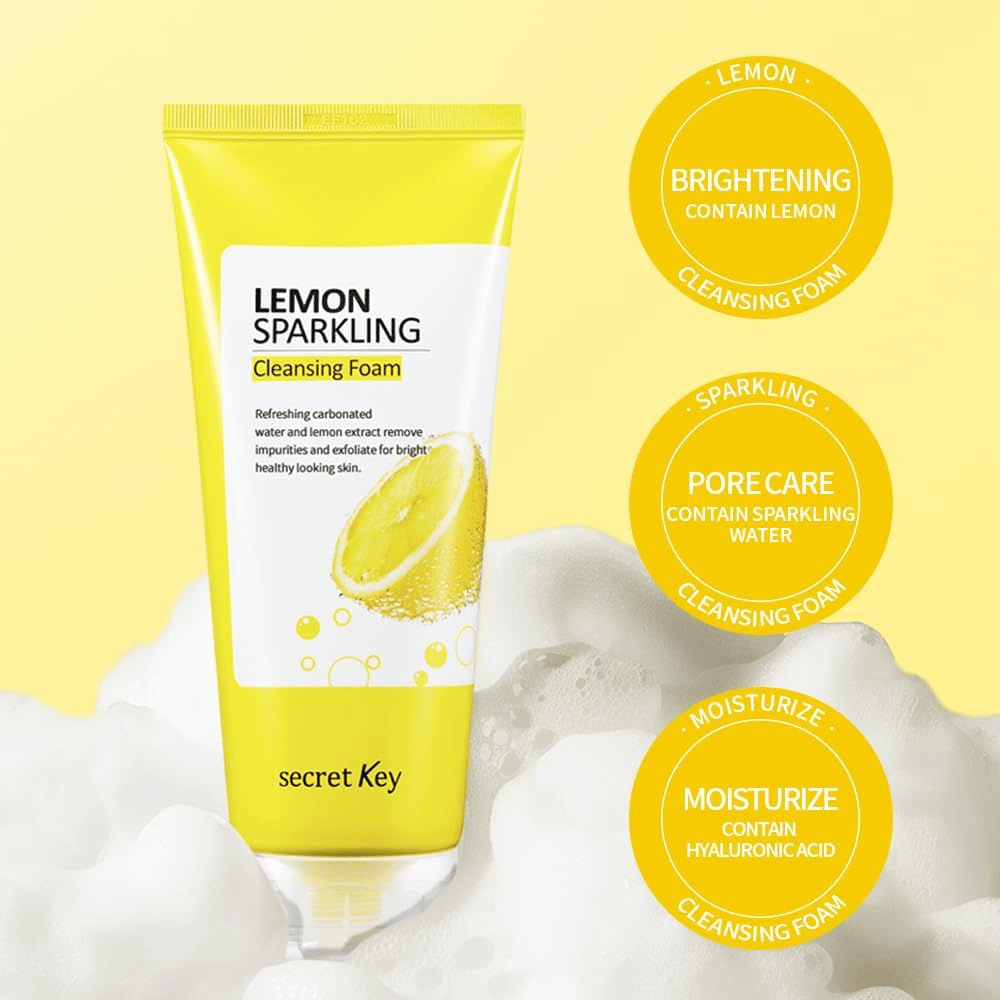 Key Pure Lemon Secret Key - Lemon Sparkling Cleansing Foam 200g