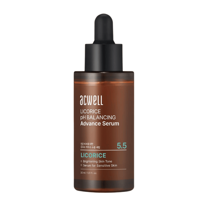 Image produit détourée nette de Acwell Licorice pH Balancing Advance Serum sur fond clair.