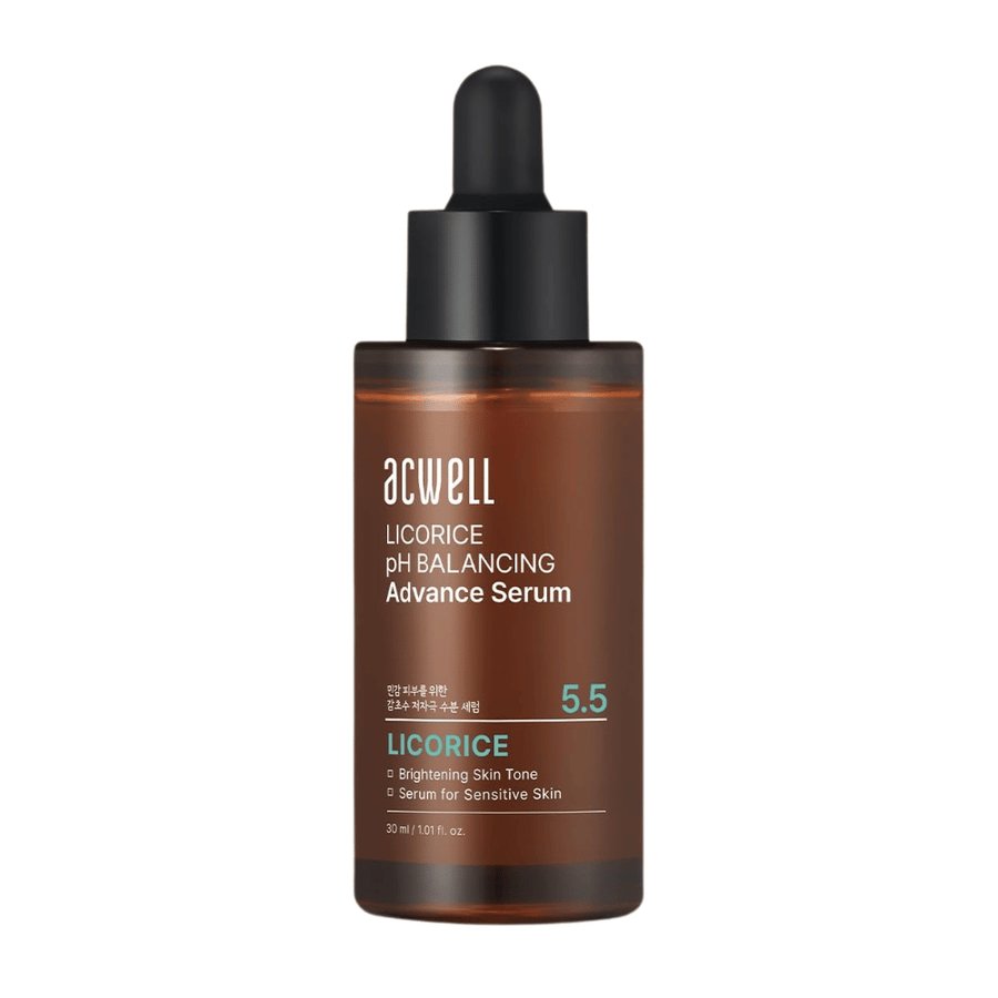 Image produit détourée nette de Acwell Licorice pH Balancing Advance Serum sur fond clair.