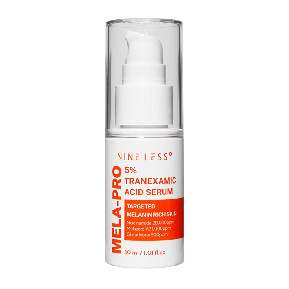 NINE LESS MELA-PRO 5% Tranexamic Acid Serum 30 ml, sérum coréen contre les taches pigmentaires et le teint irrégulier.