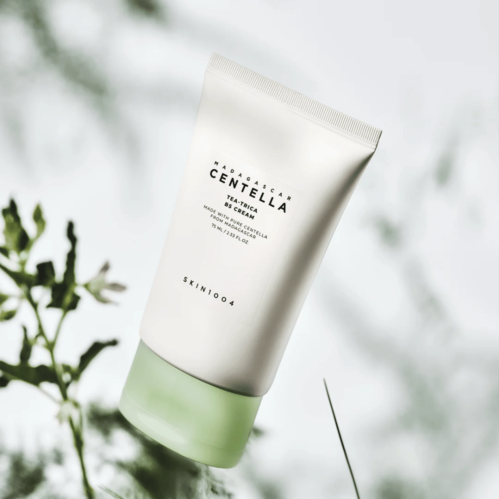 SKIN1004 Madagascar Centella Tea-Trica B5 Cream crème visage avec de la centella asiatica et du panthénol qui apaise la peau irritée et renforce la barrière cutanée