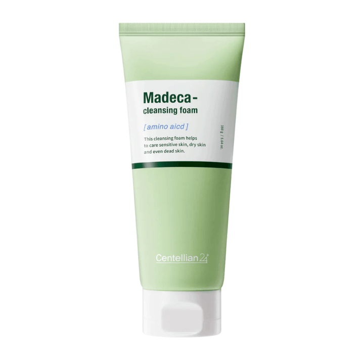 Centellian24 Madeca Amino Acid Cleansing Foam nettoyant pour le visage – doux produit coréen cleansing foam avec Centella Asiatica et acides aminés qui nettoient la peau en douceur et aident à maintenir l'équilibre hydrique de la peau.
