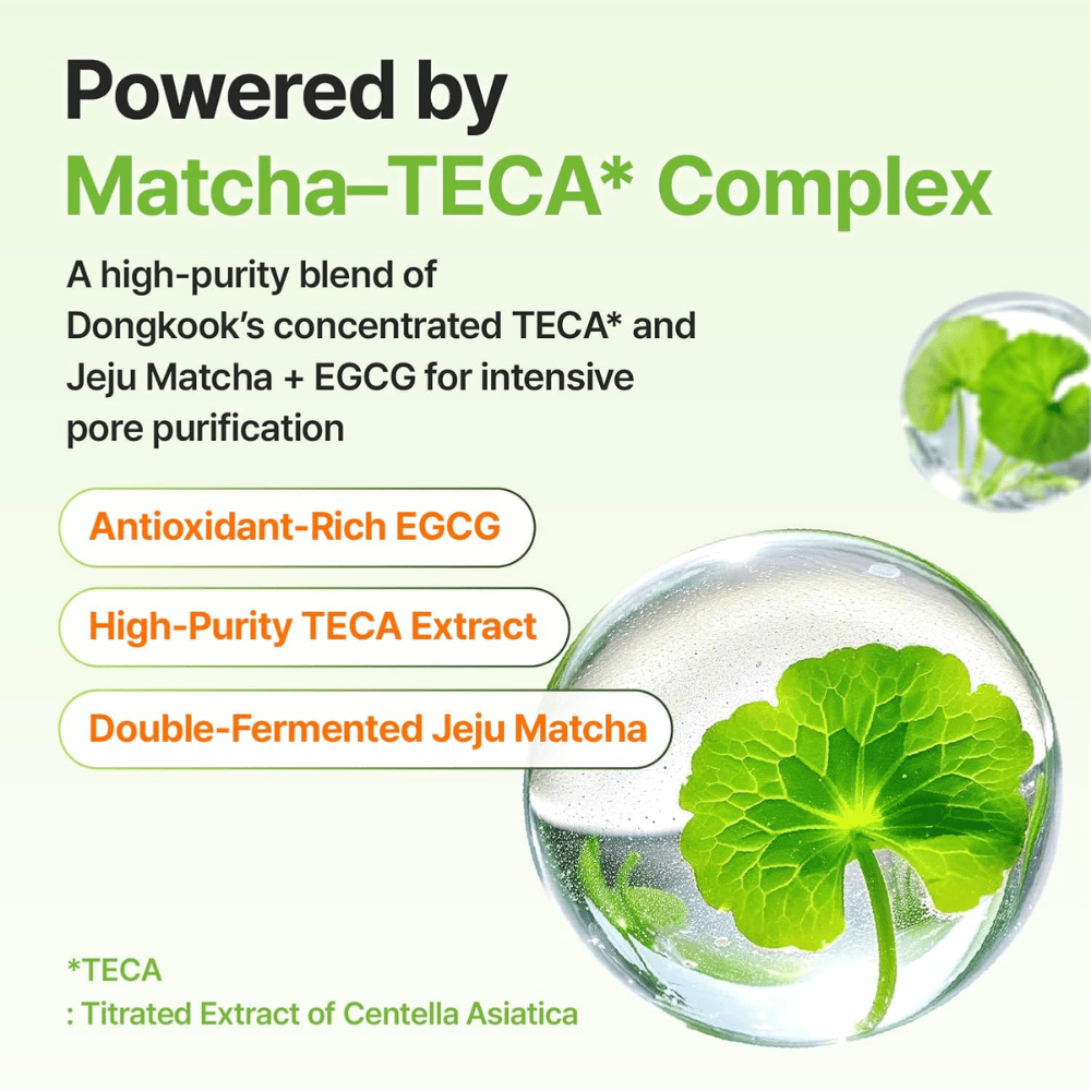 Centellian24 Madeca Matcha Pore Cleansing Oil avec Matcha-TECA Complex pour le nettoyage des pores