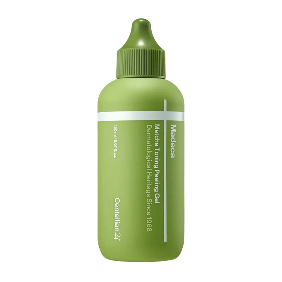 Centellian24 Madeca Matcha Toning Peeling Gel peeling du visage – coréen peeling gel avec matcha qui exfolie la peau en douceur, nettoie les pores et aide à améliorer la texture de la peau.