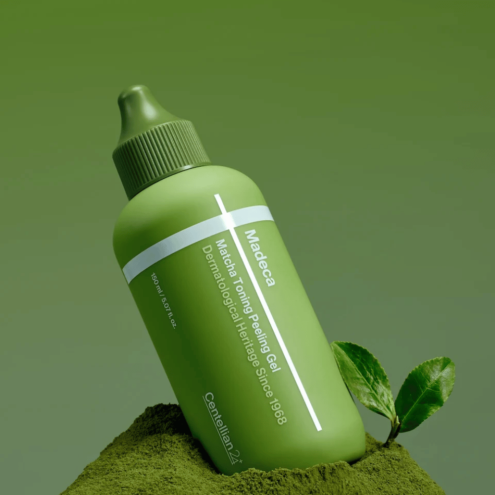 Centellian24 Madeca Matcha Toning Peeling Gel image du produit – exfoliant doux coréen peeling gel avec matcha qui aide à affiner la texture de la peau et à donner une peau plus fraîche.