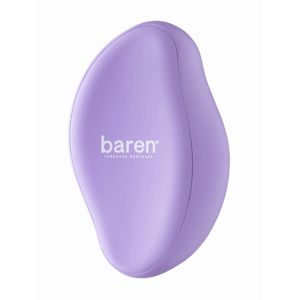 1. Baren Magic Glass Stone Foot File – râpe à pieds violette au design ergonomique pour éliminer les callosités et la peau sèche des pieds