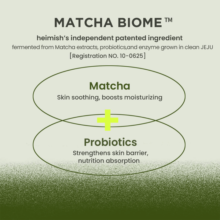 Heimish Matcha Biome Amino Acne Cleansing Foam avec matcha et probiotiques – renforce la barrière cutanée et apaise la peau irritée, sujette à l'acné