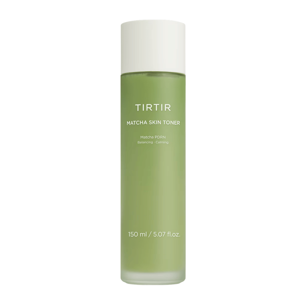 TIRTIR Matcha Skin Toner 150 ml qui apaise les peaux sensibles, hydrate efficacement et améliore l’équilibre et l’éclat de la peau.