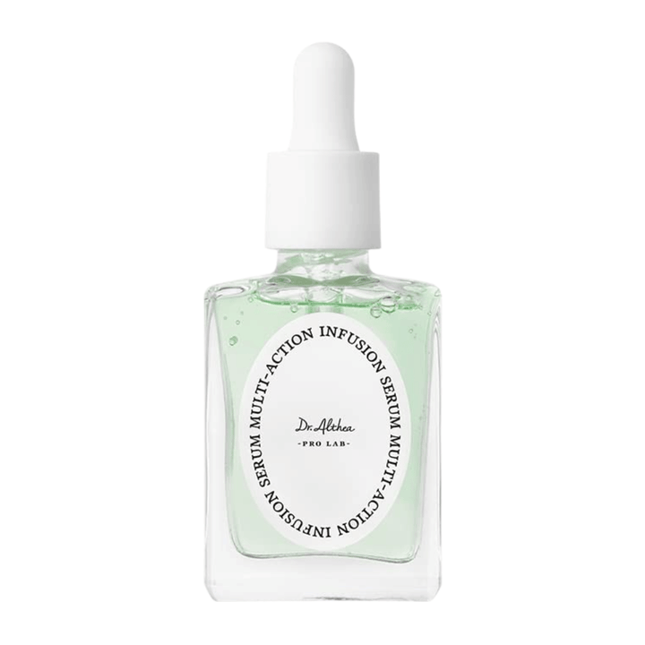 Dr. Althea Multi Action Infusion Serum – sérum hydratant avec acide hyaluronique pour éclat, teint uniforme et barrière cutanée renforcée.