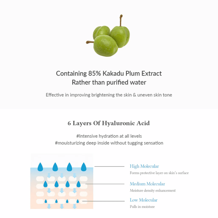 Dr. Althea Natural Radiance Essence avec 6 couches d'acide hyaluronique qui hydrate en profondeur, renforce la barrière cutanée et donne une peau plus rebondie.