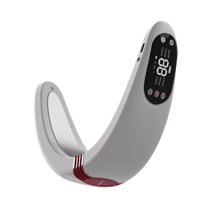 Vue en angle de Beaund Nmode Pro montrant la construction ergonomique en forme de U. Le design est développé pour offrir un contact étroit avec la zone de traitement.
