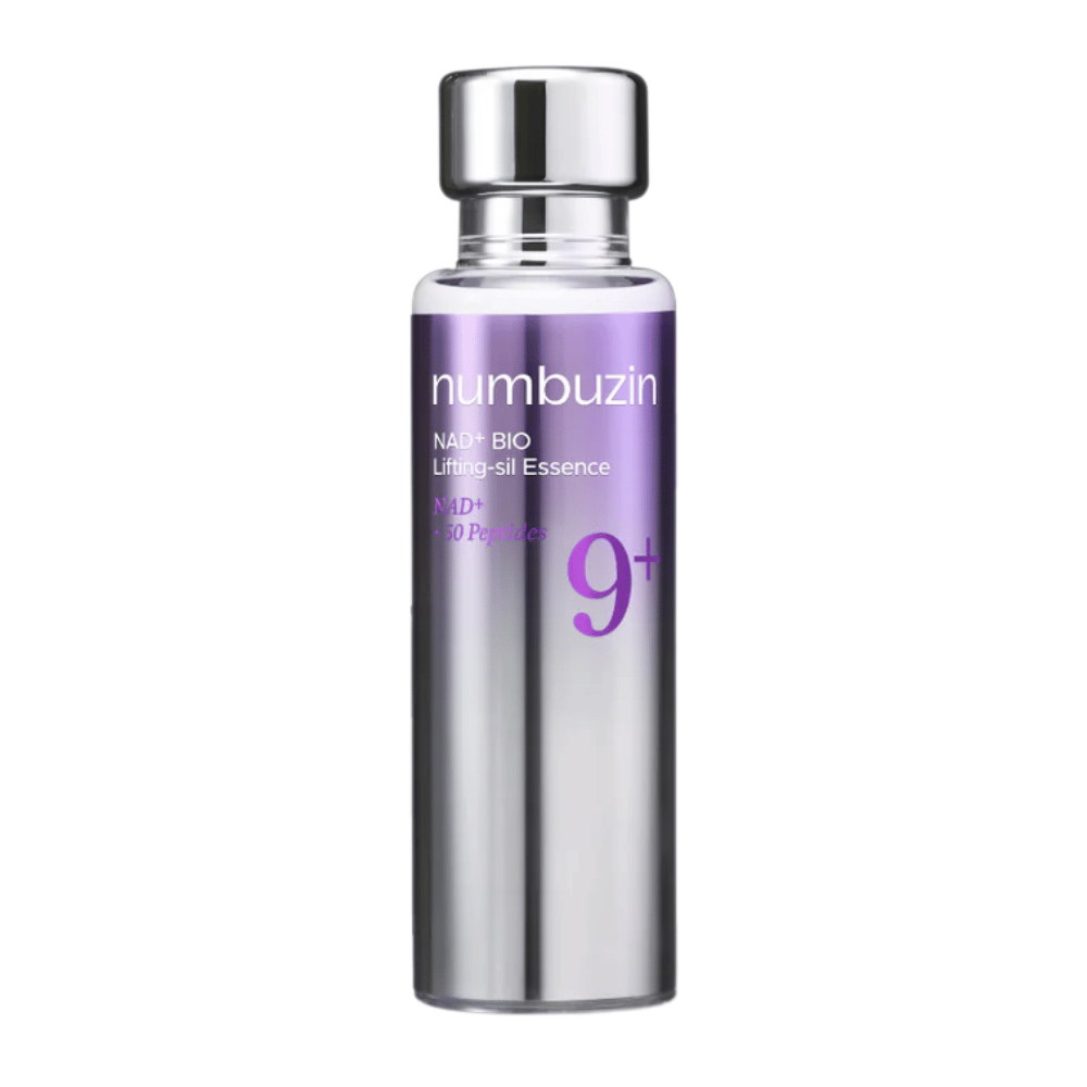 Numbuzin No.9 NAD+ Bio Lifting-sil Essence – essence lifting coréenne qui améliore l'élasticité de la peau et procure un teint plus uniforme et plus plein.