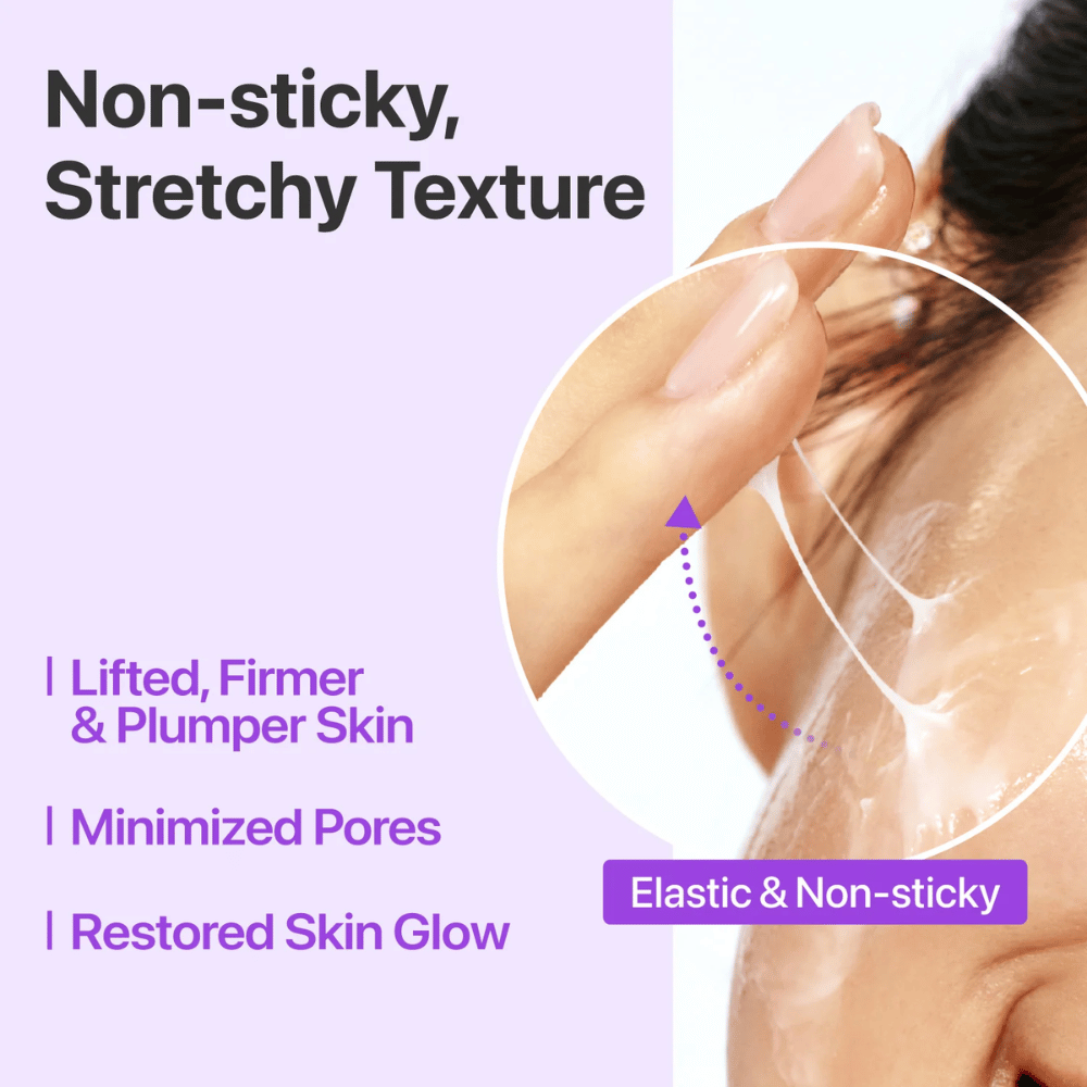 Numbuzin No.9 NAD+ Bio Lifting-sil Essence – texture élastique et non collante qui soulève, raffermit et donne à la peau élasticité et éclat.