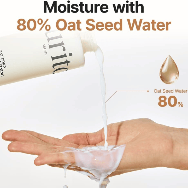 Purito SEOUL Oat PDRN Gentle Refining Toner avec 80% d'eau de graines d'avoine – tonique hydratant et apaisant pour la peau sensible et sujette à l'acné