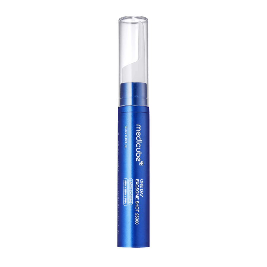 Medicube One Day Exosome Shot 25000 ampoule avec embout de précision pour l’application et formule ciblant les pores et la texture de la peau