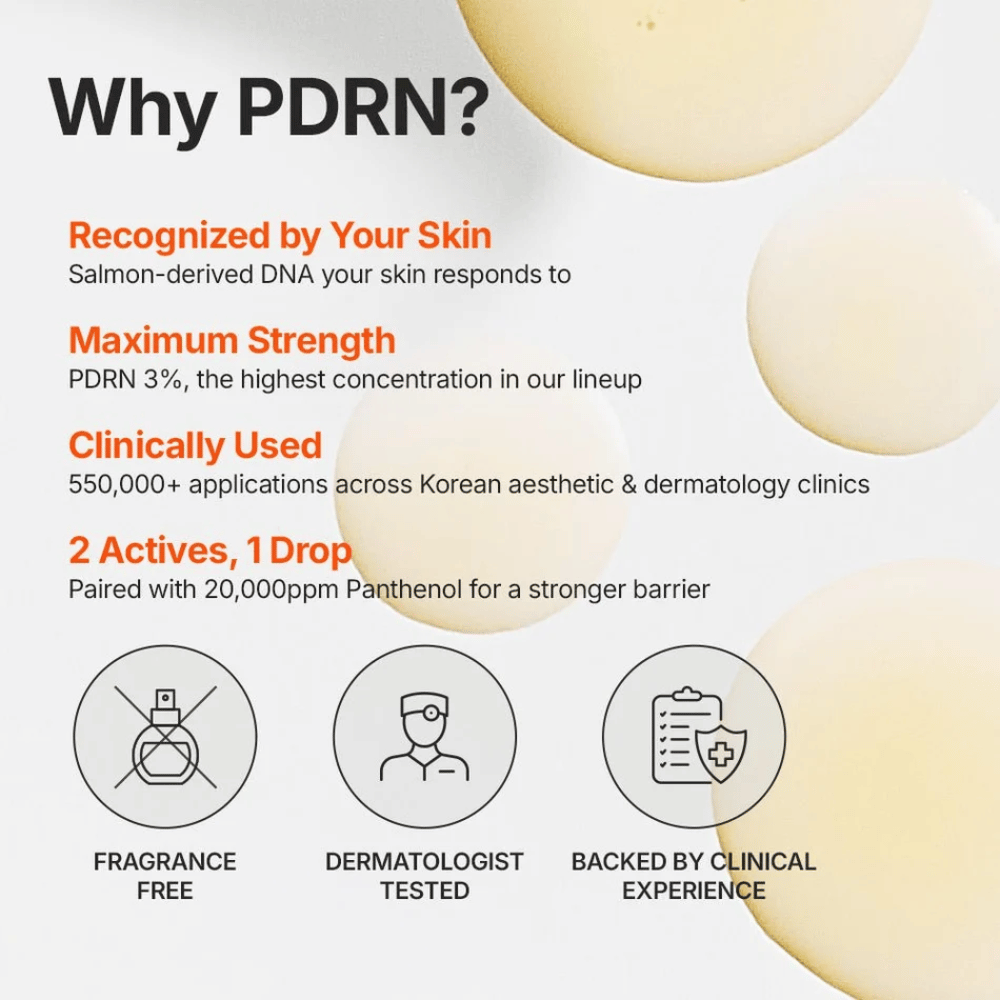 Genabelle PDRN 3% Hyper Boost Ampoule avec 3 % de PDRN et du panthénol pour la barrière cutanée