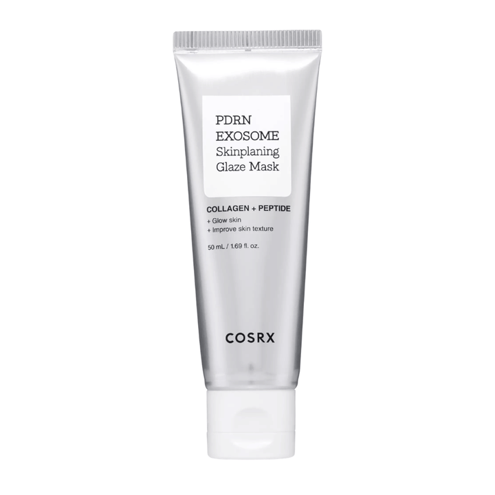 COSRX PDRN EXOSOME Skinplaning Glaze Mask – masque pour le visage avec PDRN et des peptides qui hydratent, unifient la texture de la peau et donnent de l’éclat.
