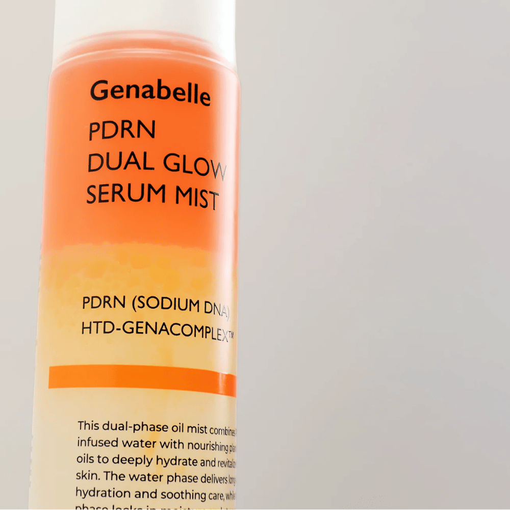 Genabelle PDRN Dual Glow Serum Mist avec PDRN et HTD-GENACOMPLEX pour une peau hydratée
