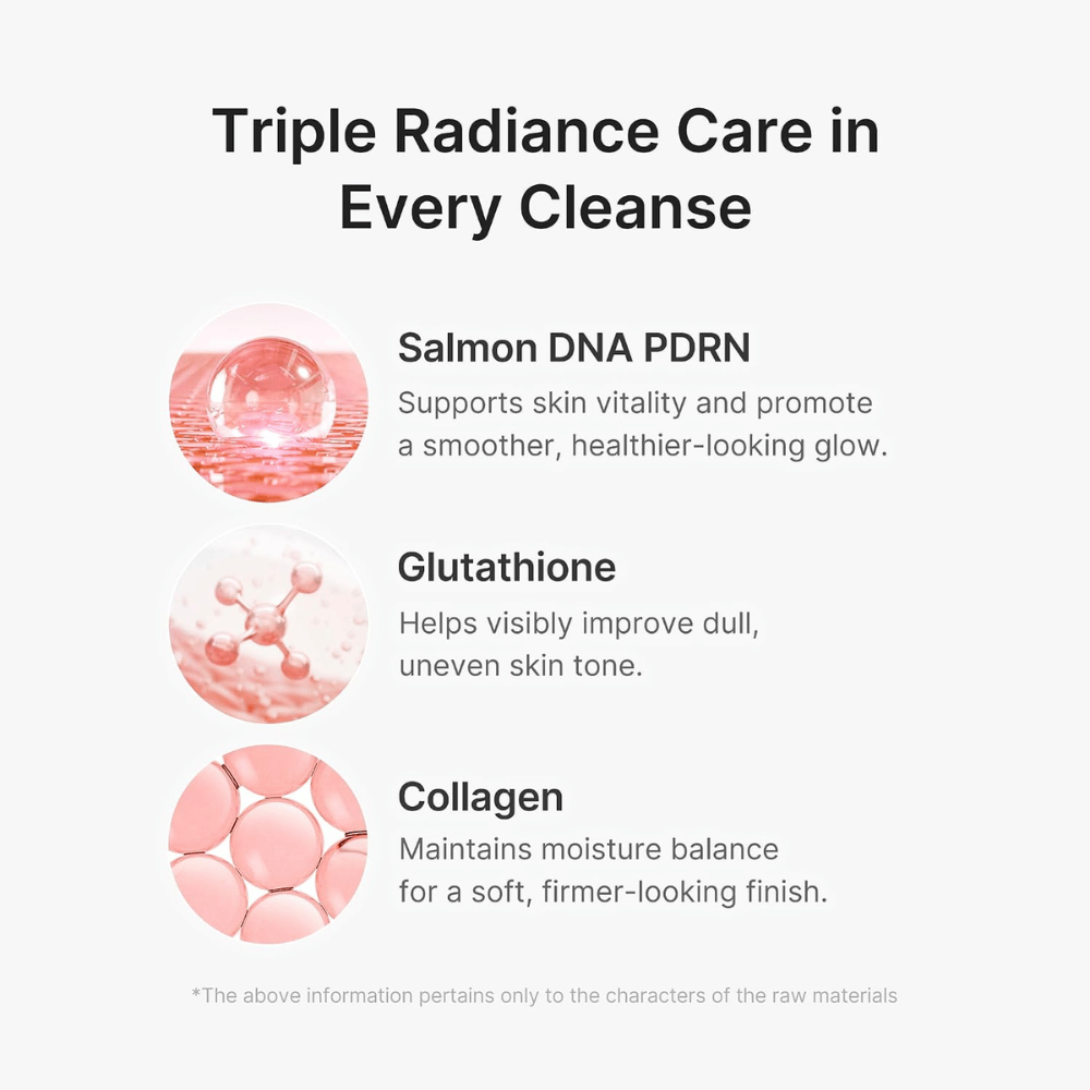 Medicube PDRN Pink Glutathione Capsule Cleansing Foam avec PDRN, glutathion et collagène pour une peau propre, hydratée et lumineuse