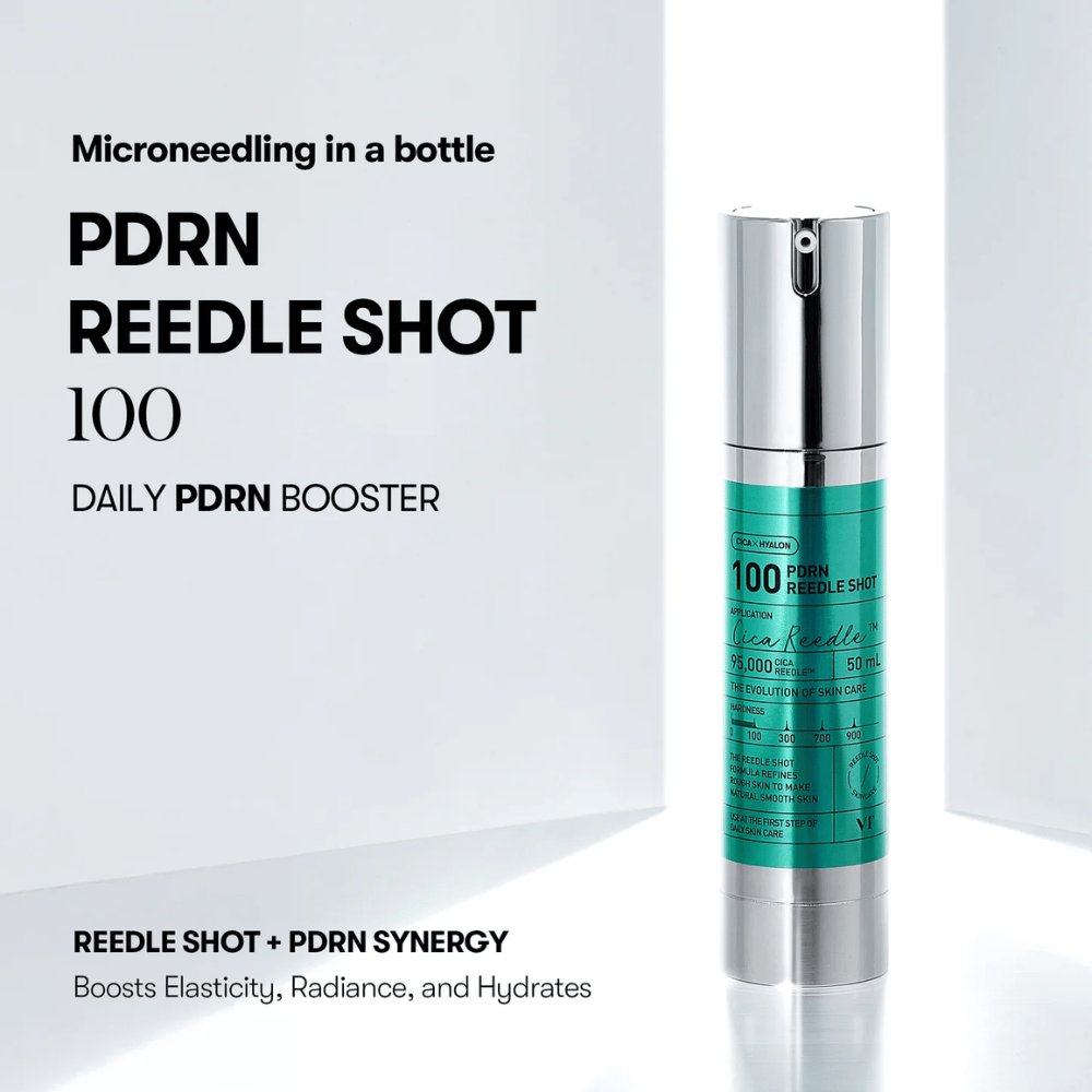 VT Cosmetics PDRN Reedle Shot 100 sérum de microneedling avec PDRN booster qui augmente l’absorption et procure une peau plus ferme et hydratée